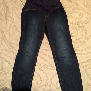 Pink blush maternity jeans size XL